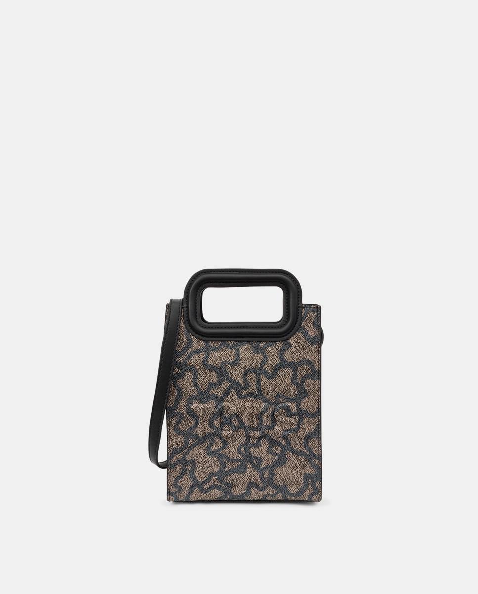 Imagem 0 de Mala de Mão Pequena Kaos Icon com Estampado de Logótipos - Preto
