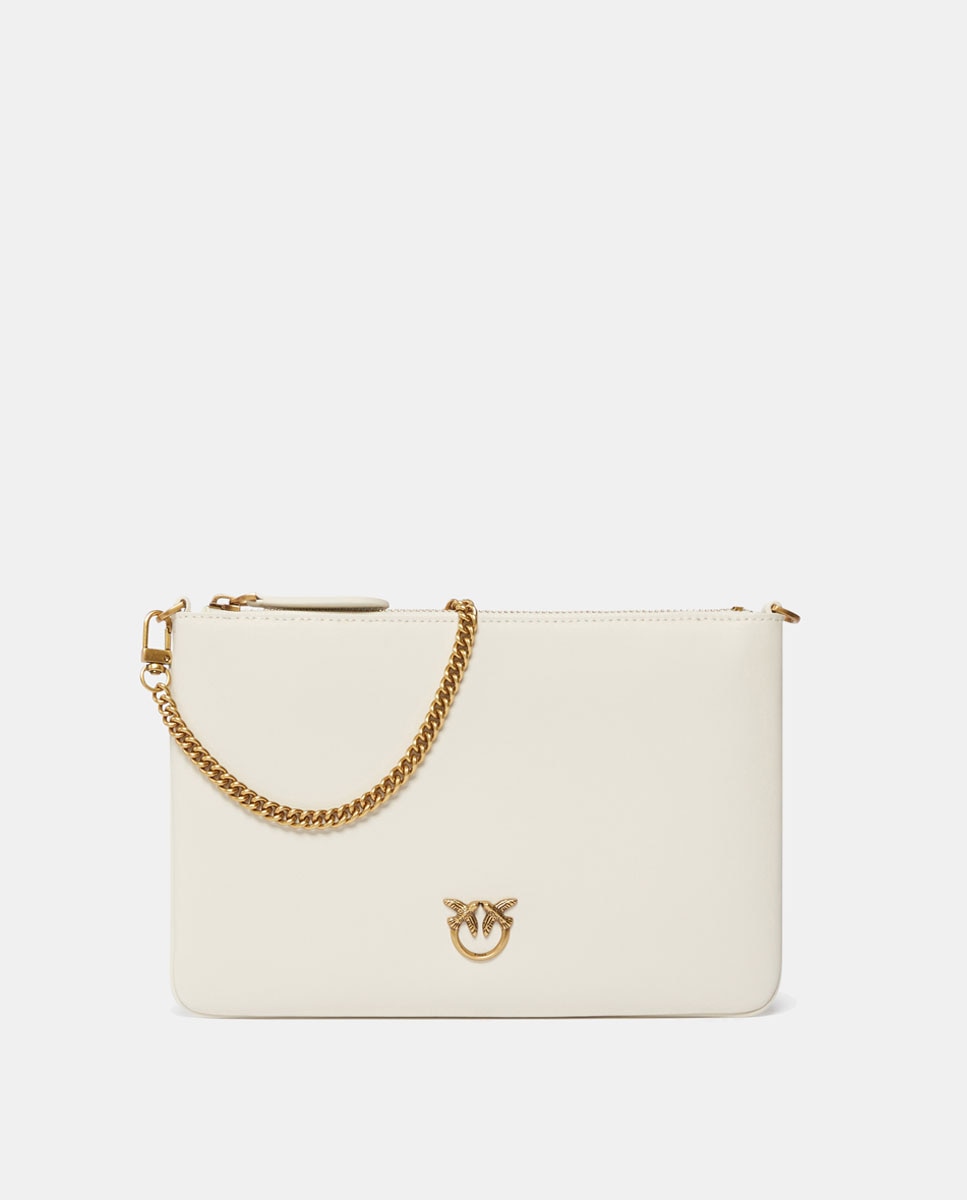 Mala Pouch com Corrente Amovível Branco-1