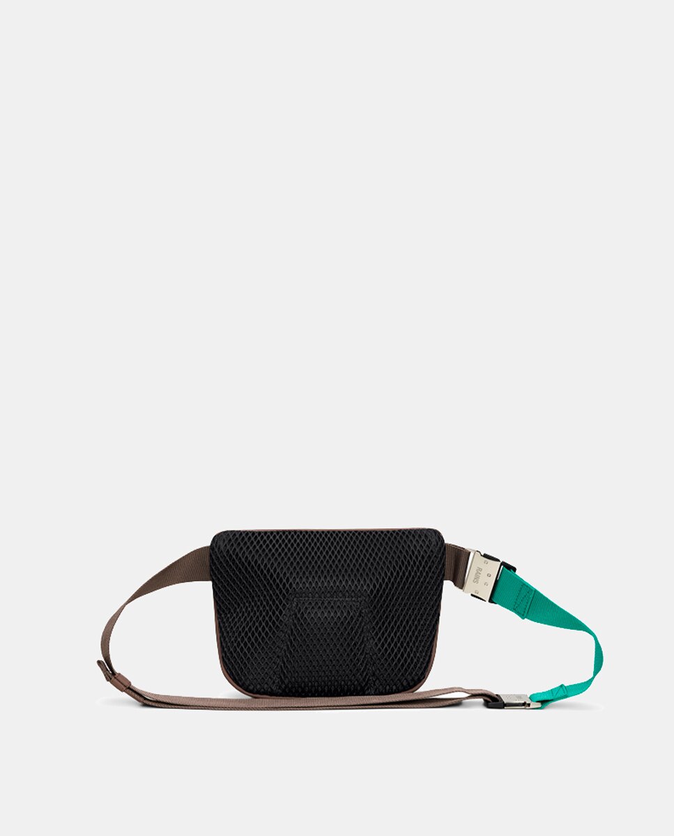 Bolsa de Cintura Bum Bag Micro - Preto Castanho-2