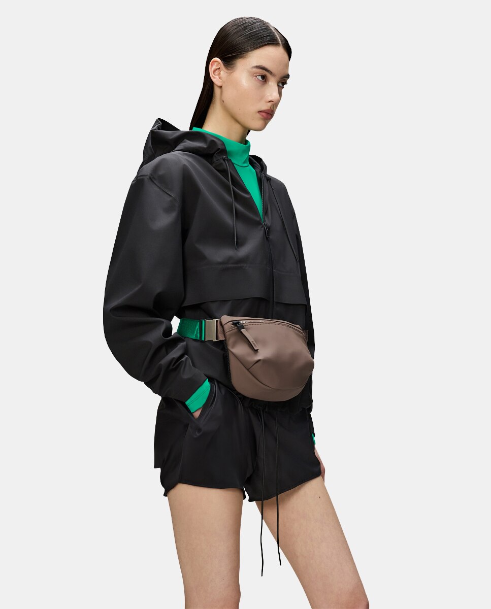 Bolsa de Cintura Bum Bag Micro - Preto Castanho-3