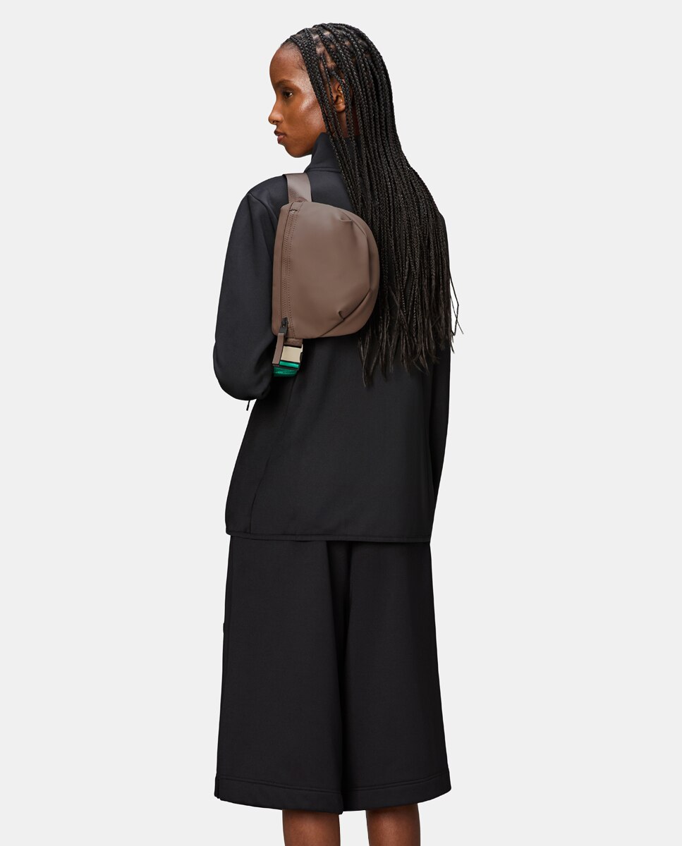 Bolsa de Cintura Bum Bag Micro - Preto Castanho-4