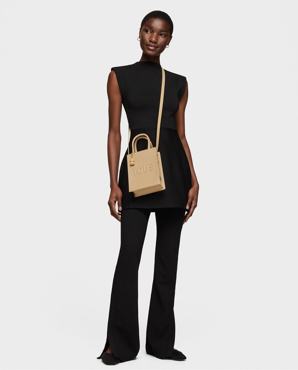 Mala Mini com Fecho de Botão Magnético e Alça Dupla Pedra-2