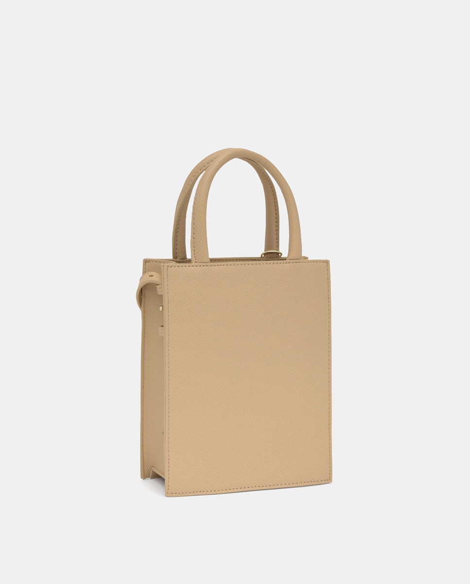 Mala Mini com Fecho de Botão Magnético e Alça Dupla Pedra-3