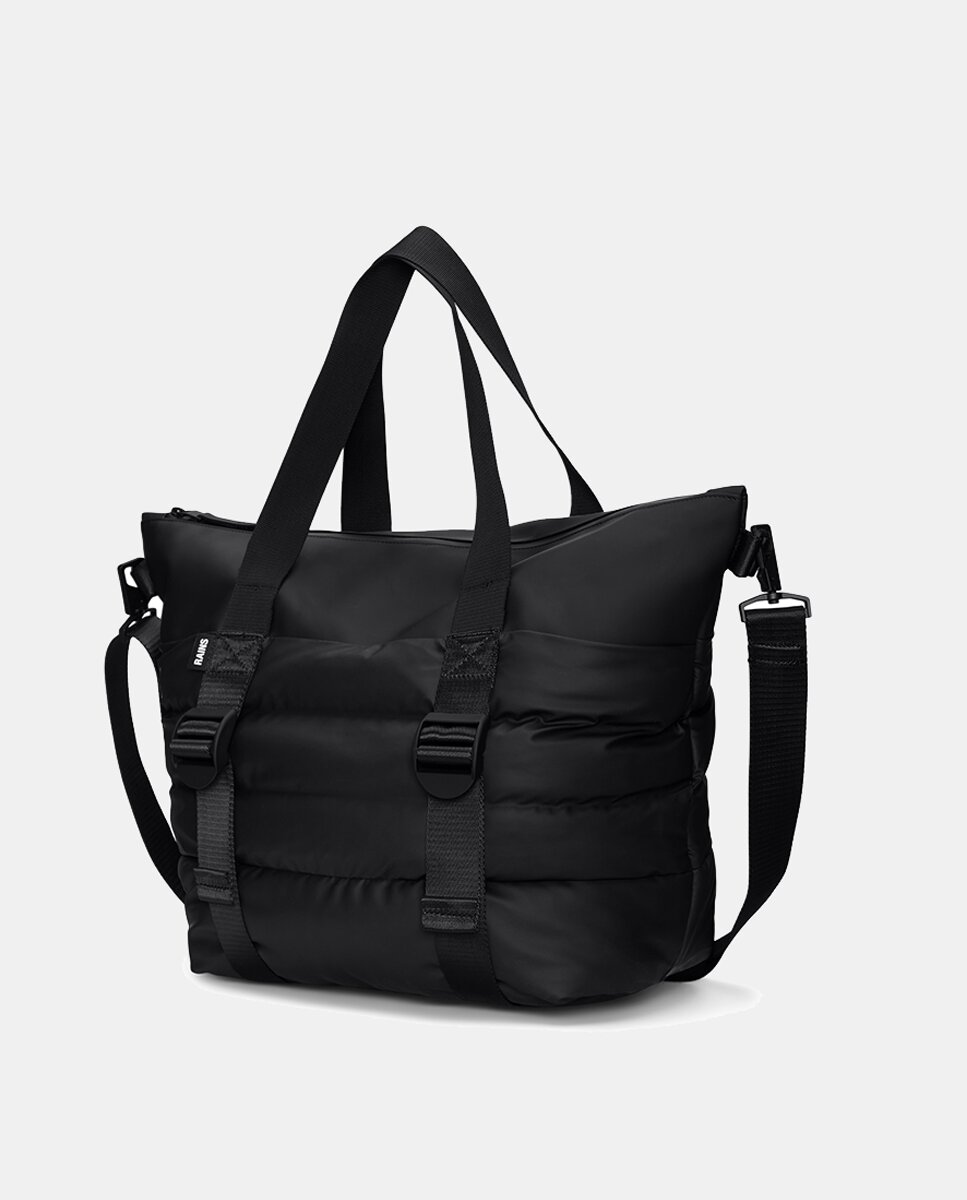Mala Tipo Tote Puffer Mix Mini Preto-3