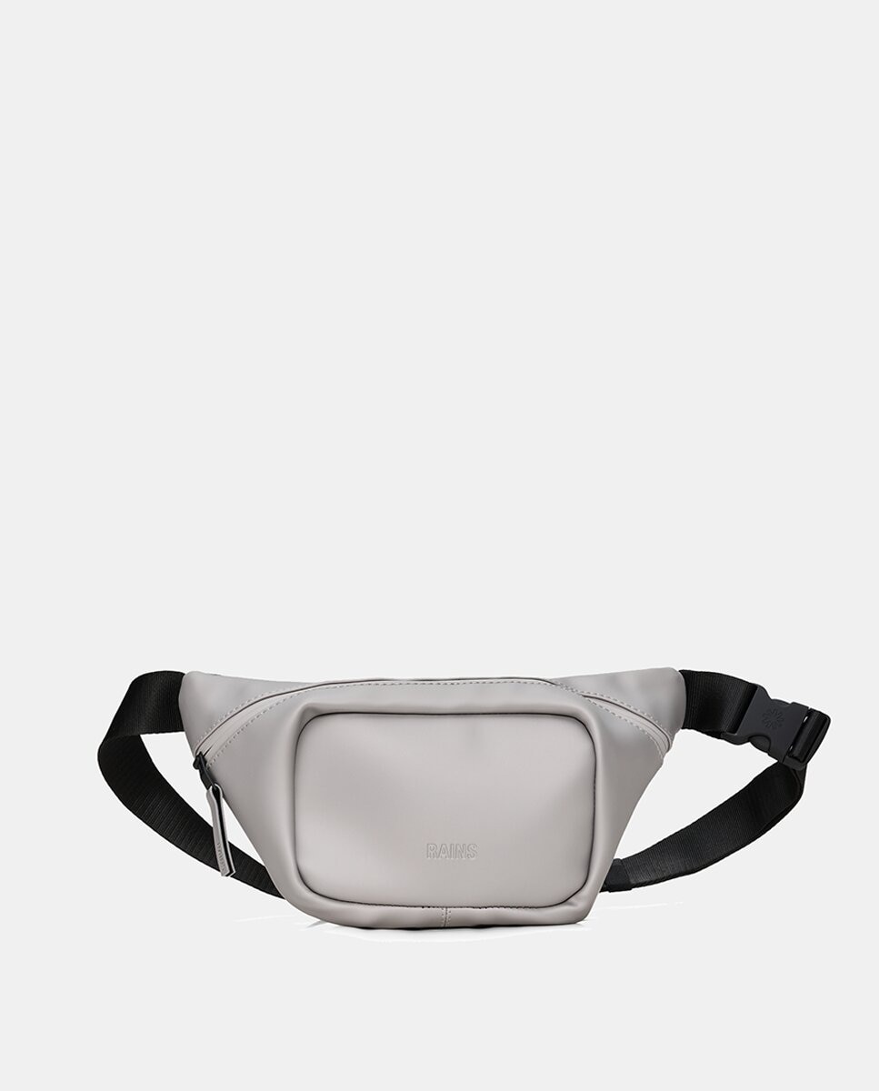 Bolsa de Cintura Bum Bag Mini - Preto Cinzento-claro-1