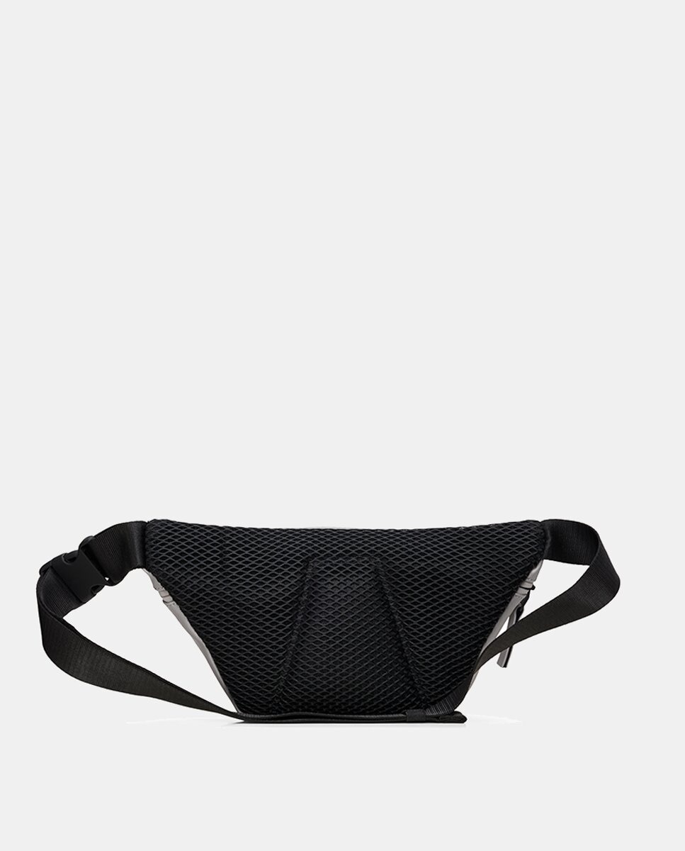 Bolsa de Cintura Bum Bag Mini - Preto Cinzento-claro-4
