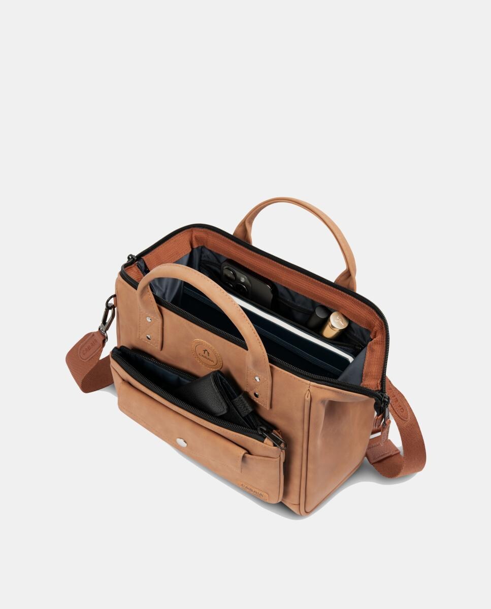 Mala Crossbody Moscow Medium Castanho-claro-3