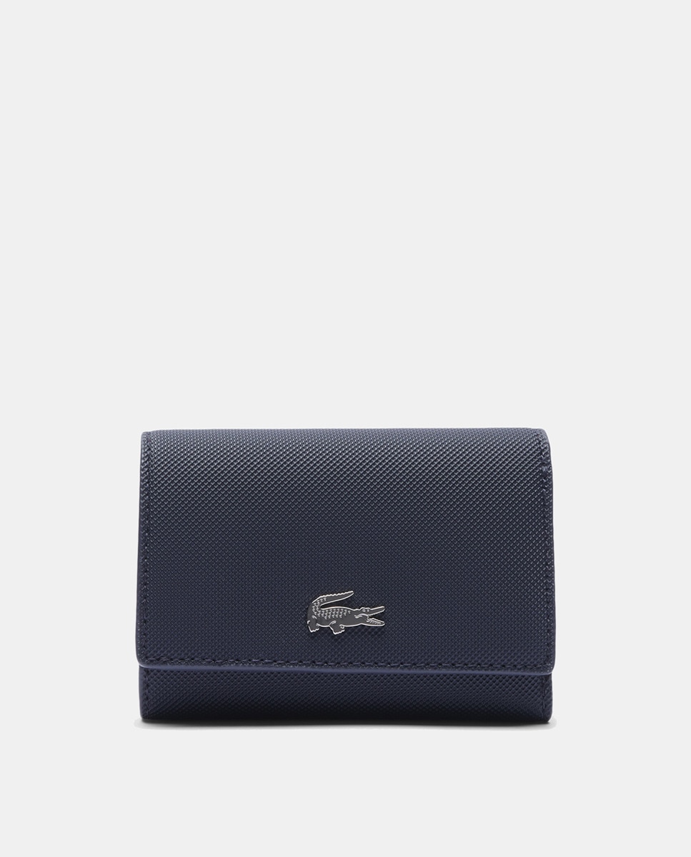 Imagem 0 de Carteira grande preta com fecho-éclair