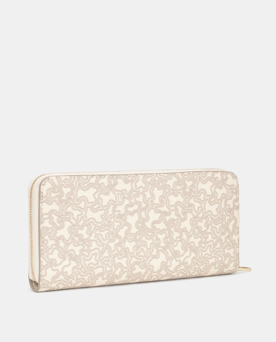 Carteira M Kaos Mini E Bege-2