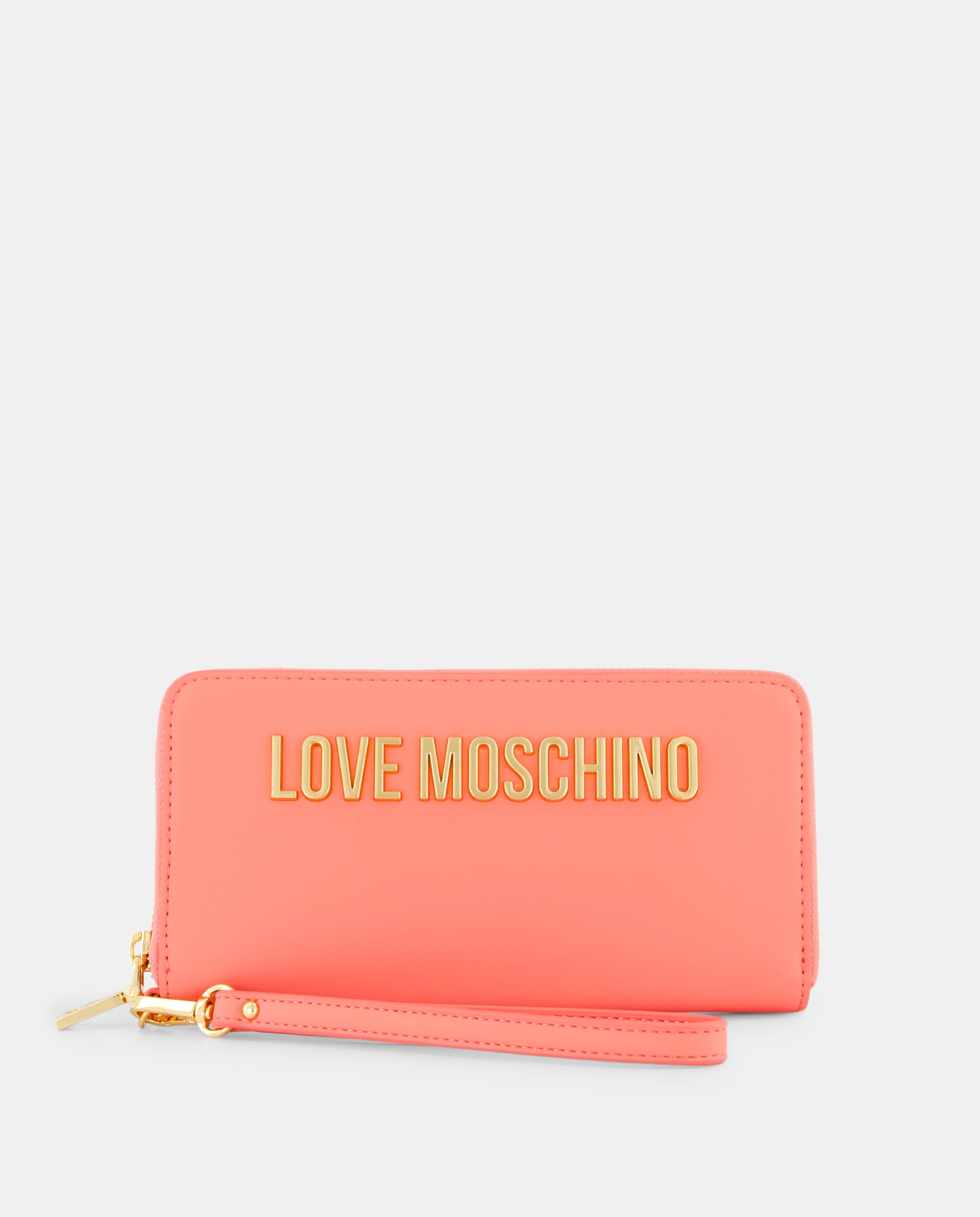 Carteira Pequena com Fecho de Correr Coral-2
