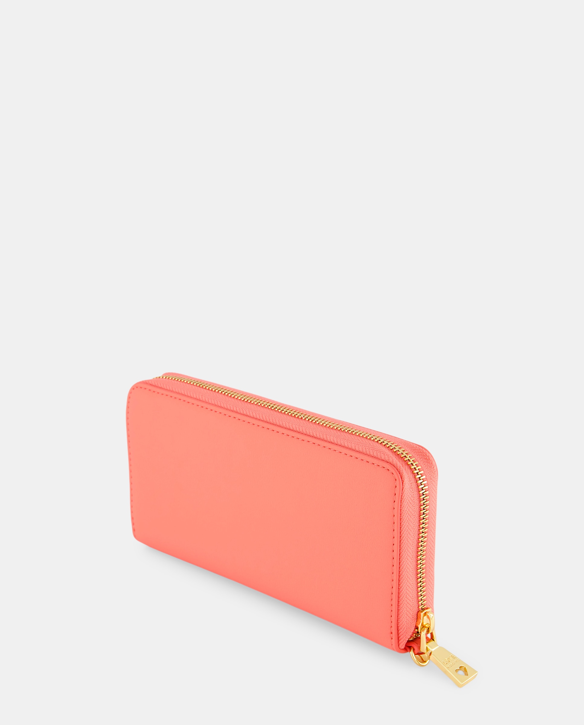 Carteira Pequena com Fecho de Correr Coral-3