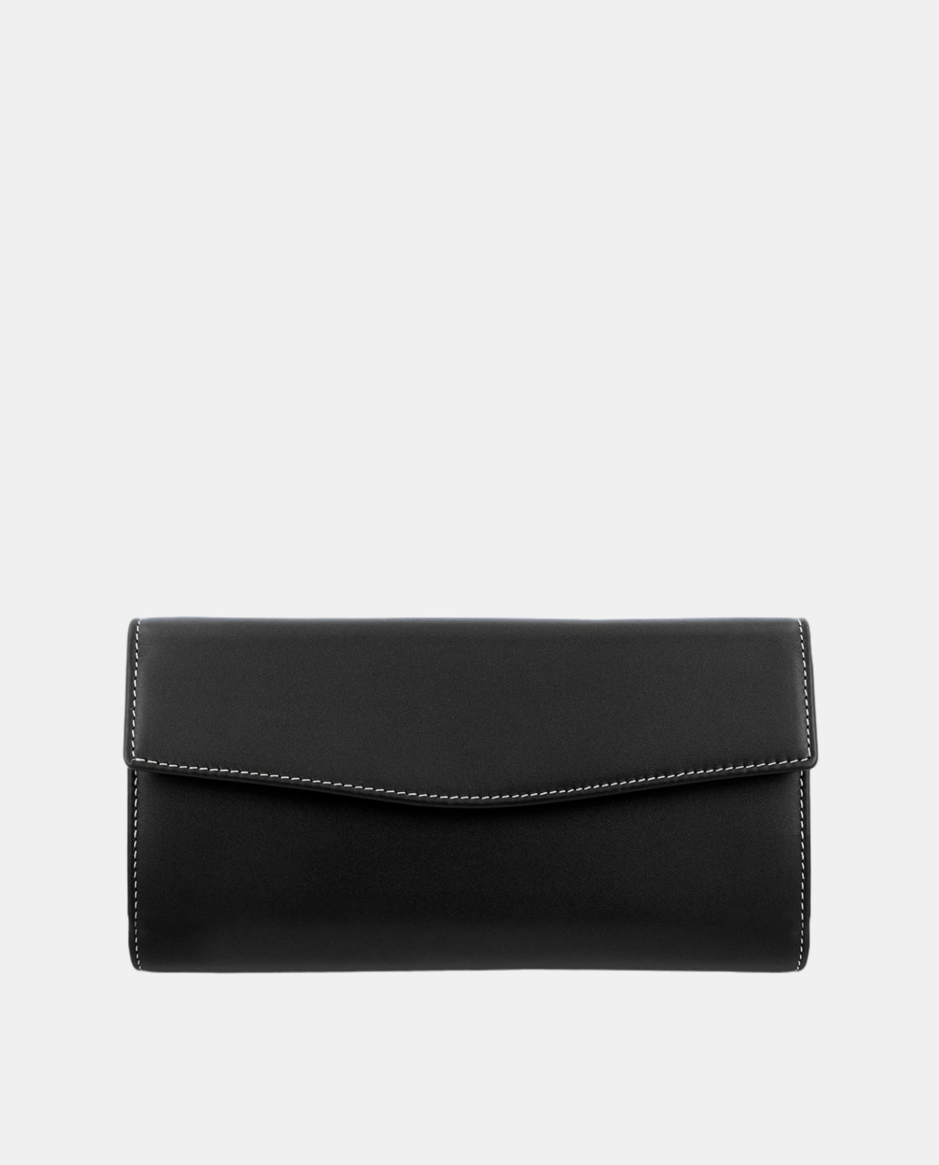 Billetero cartera de señora grande fabricado en piel vacuno - El Potro - Negro Negro-5