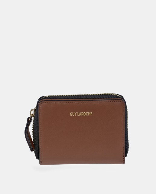 Imagem 0 de Porta-Moedas Médio com Fecho de Correr e em Pele