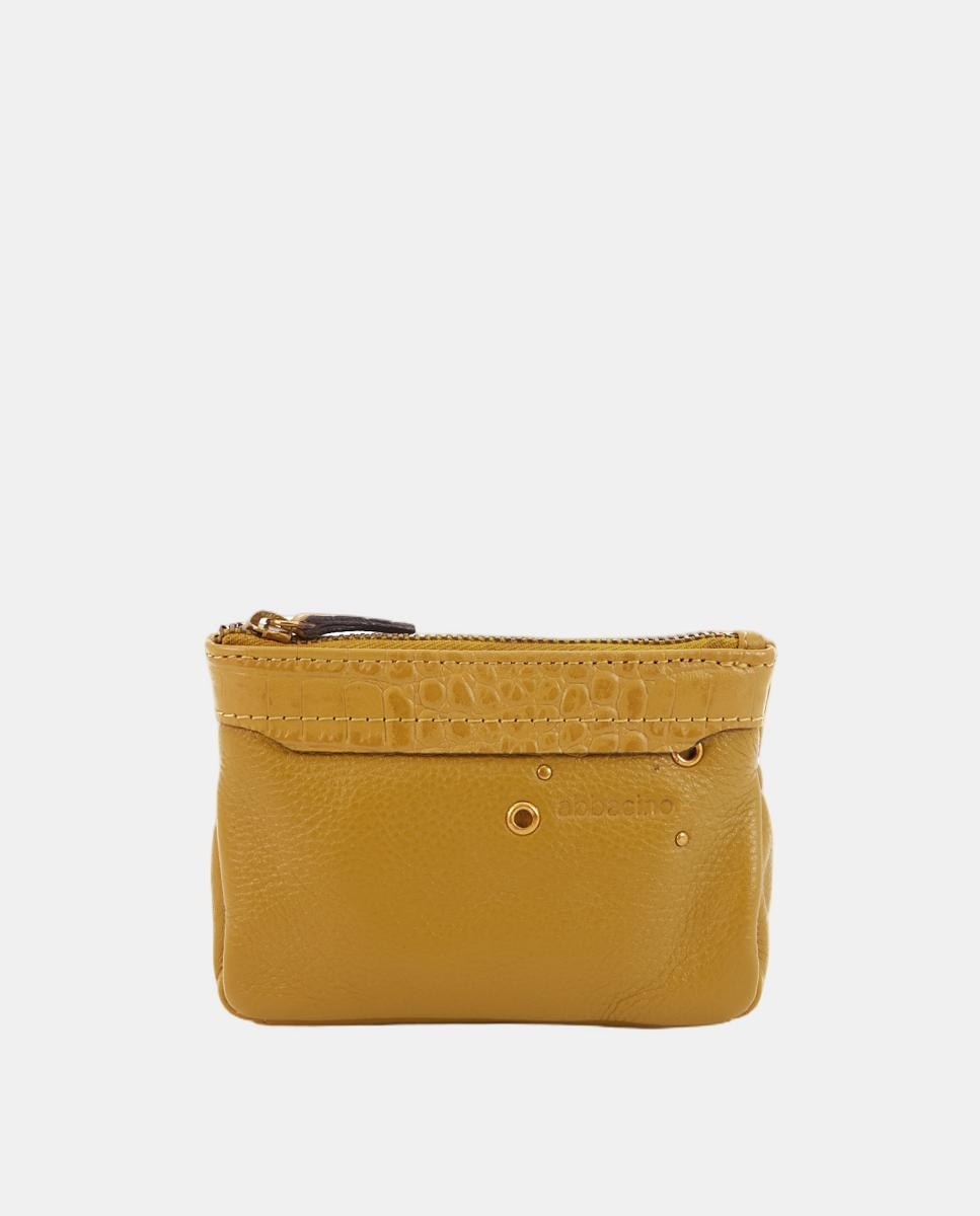 Porta-Moedas Freedom em Pele Amarelo-1