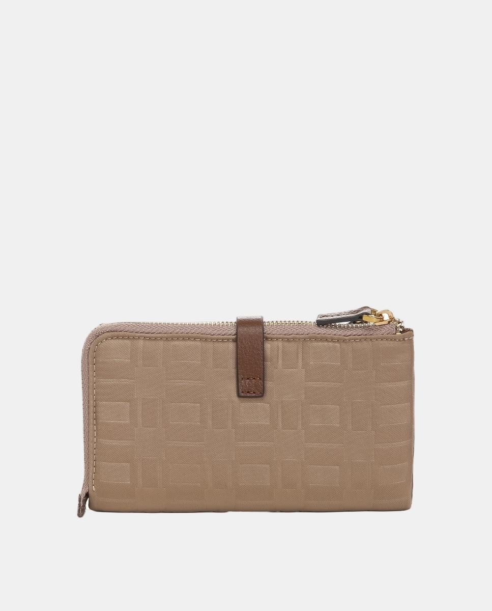 Carteira Grande Freedom em Nylon Camel-3