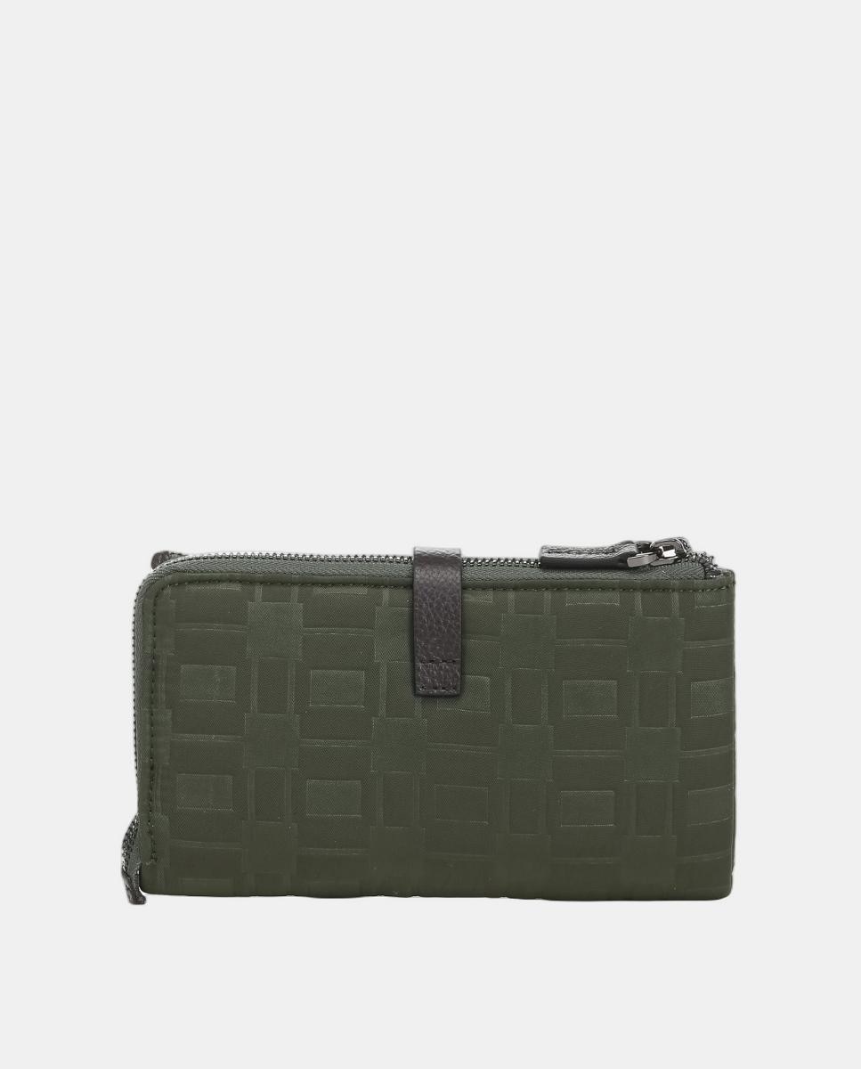 Carteira Grande Freedom em Nylon Verde-3