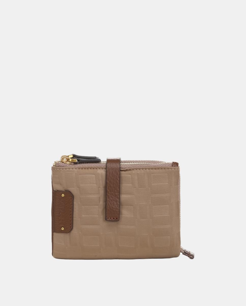 Carteira Pequena Freedom em Nylon Camel-1