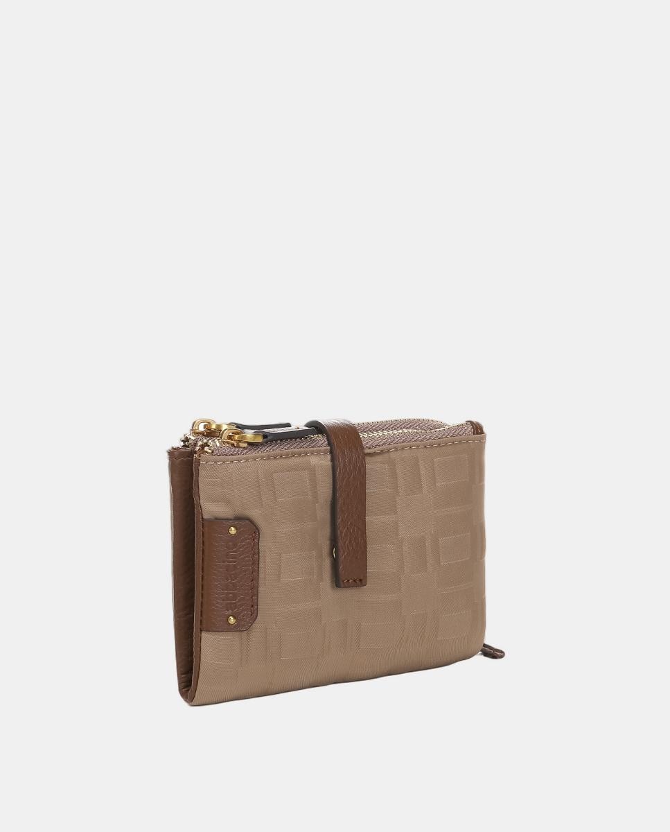 Carteira Pequena Freedom em Nylon Camel-2