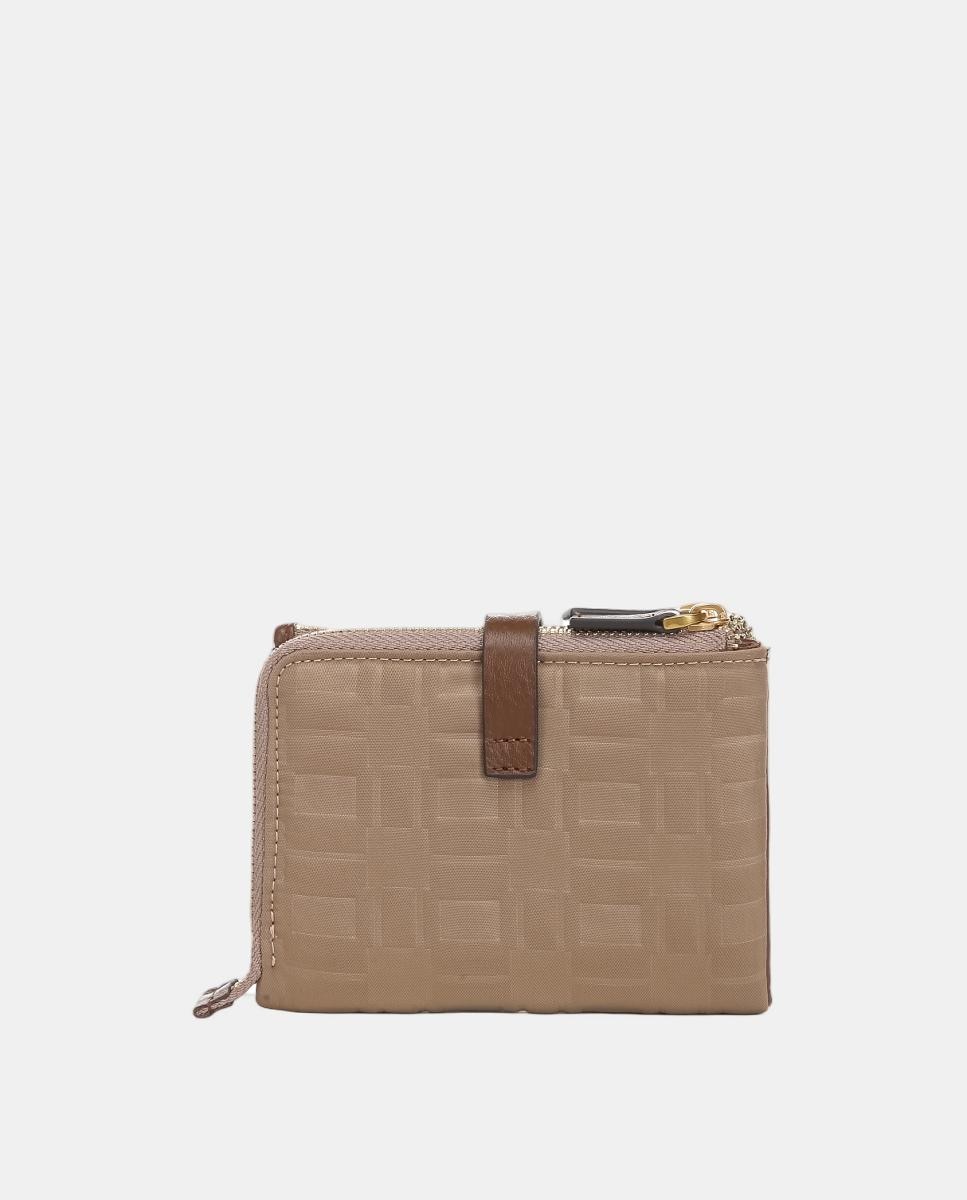 Carteira Pequena Freedom em Nylon Camel-3