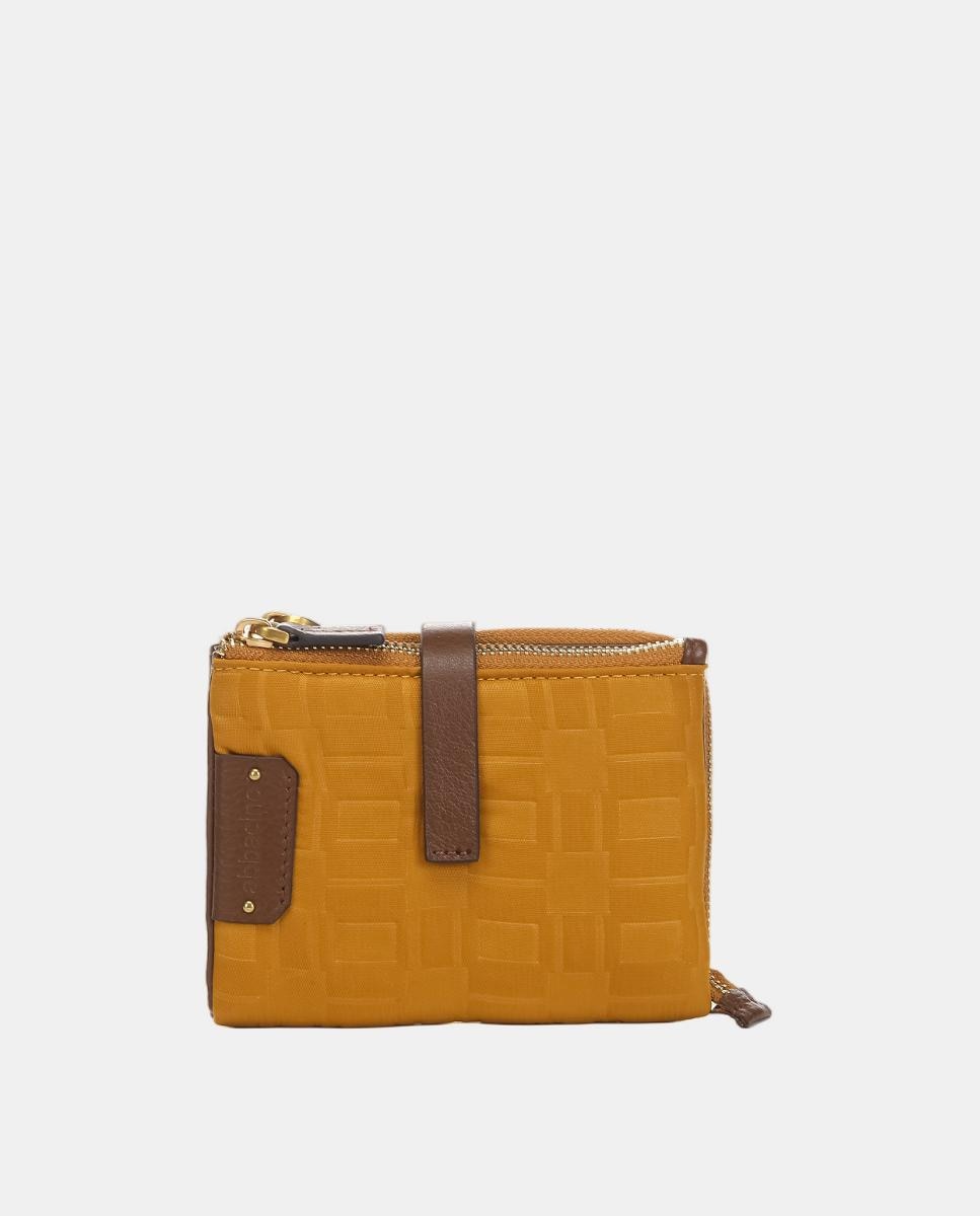 Carteira Pequena Freedom em Nylon Amarelo-1
