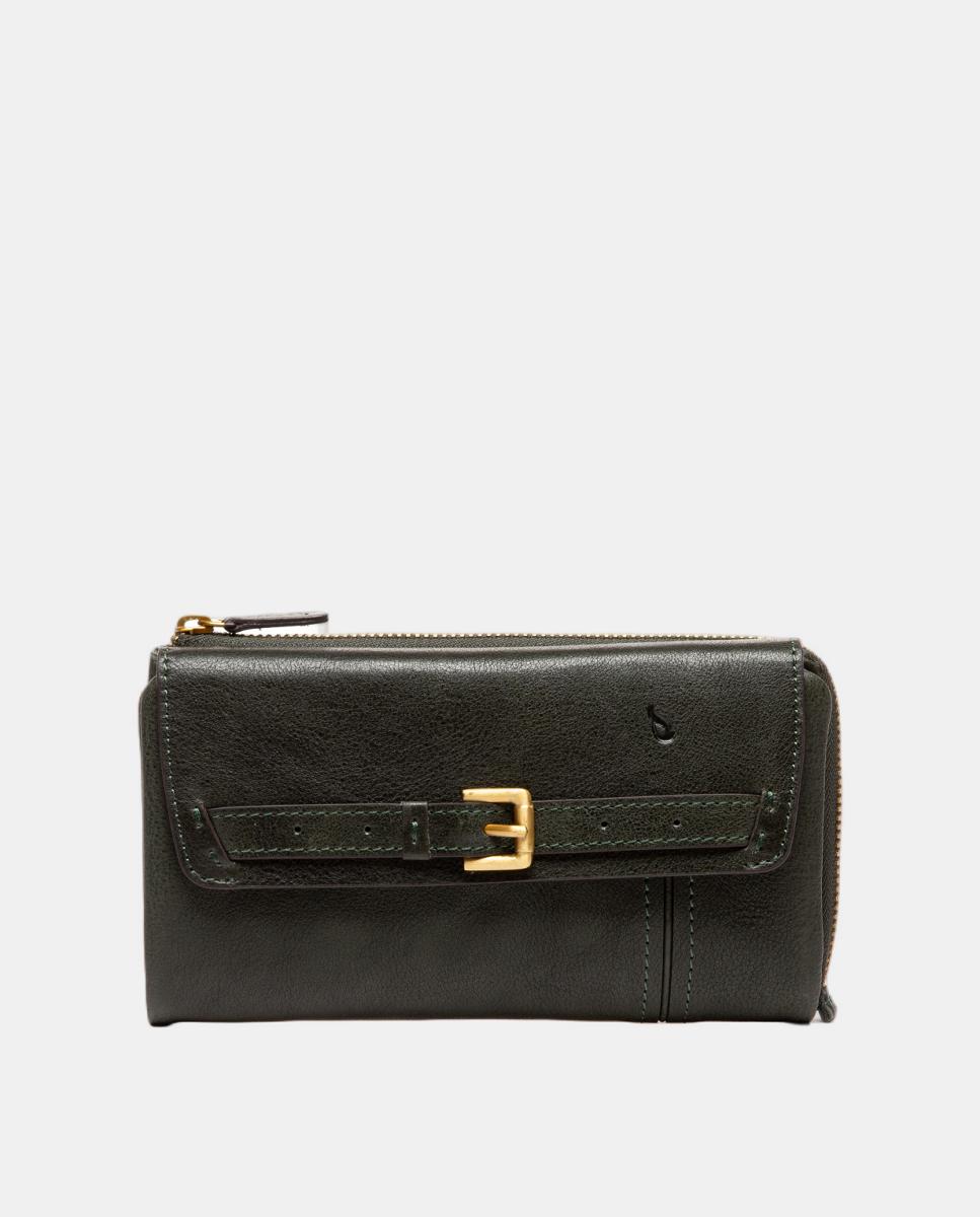 Carteira Grande Freedom em Pele Verde-1