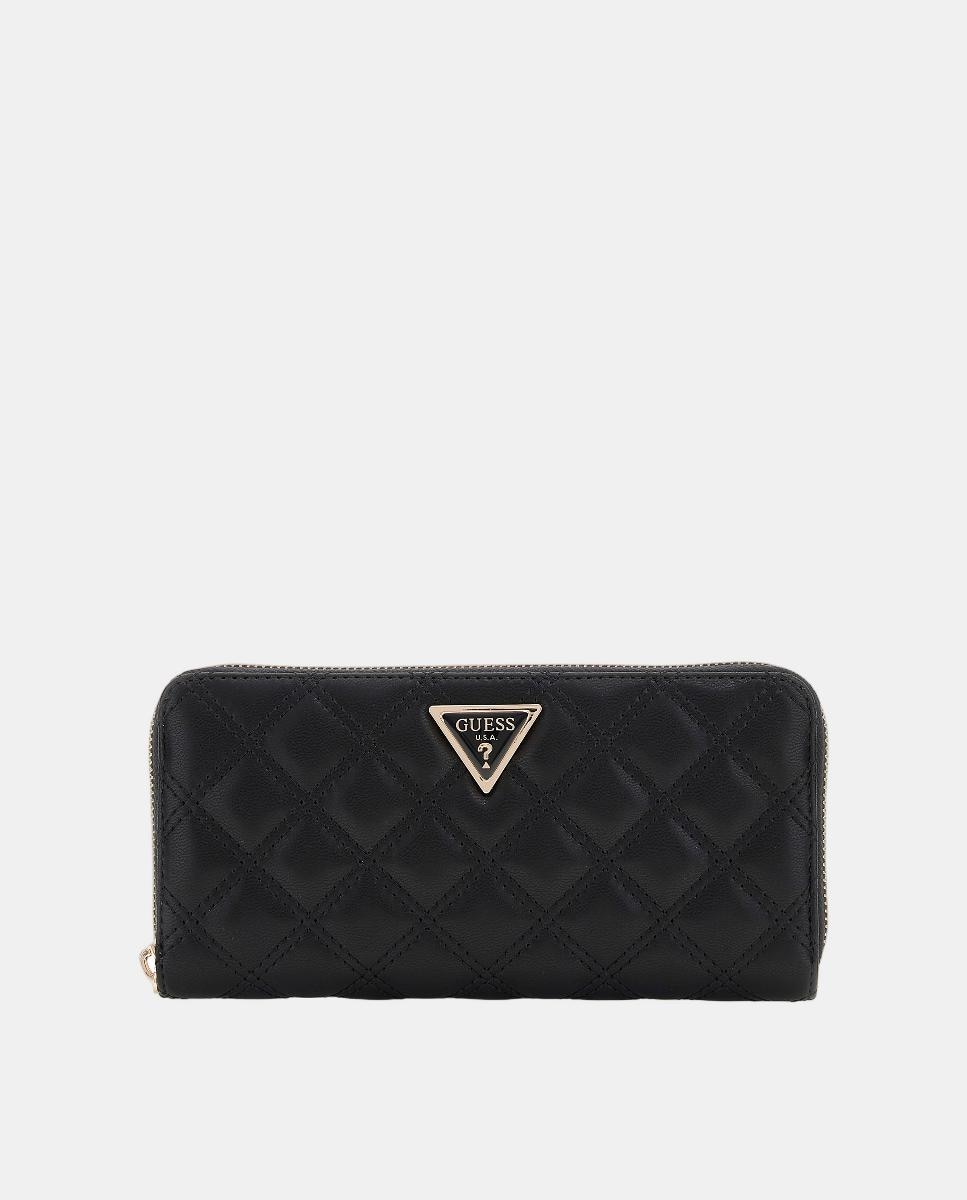 Carteira Grande com Fecho de Correr e Alça Preto-1