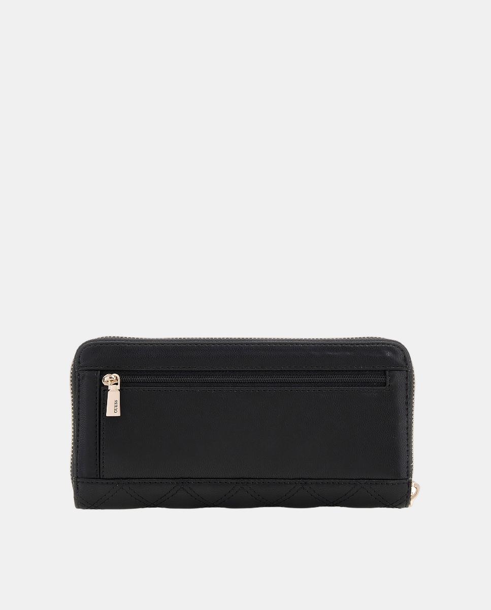 Carteira Grande com Fecho de Correr e Alça Preto-2