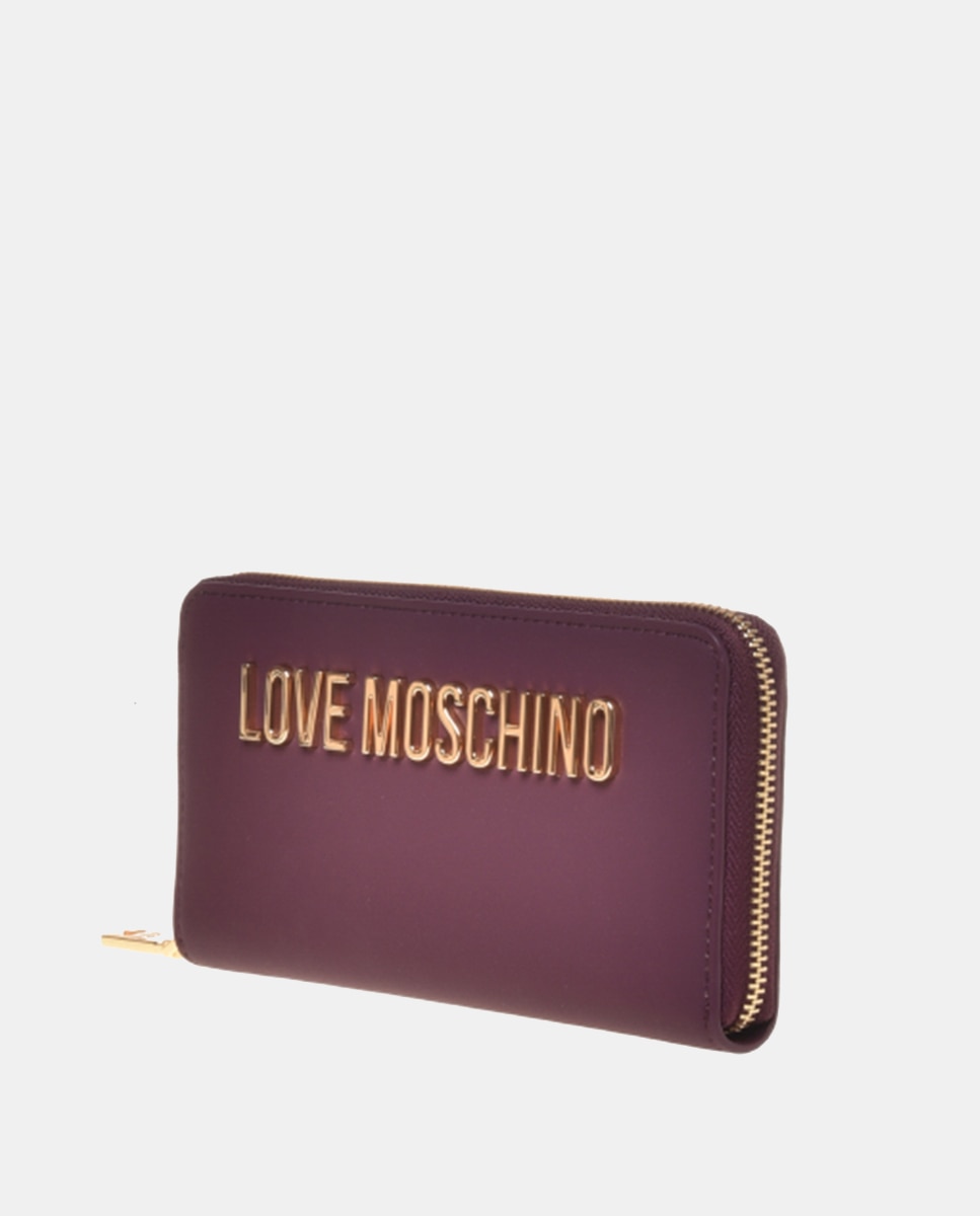 Carteira com Fecho de Correr e Logótipo Grená-2