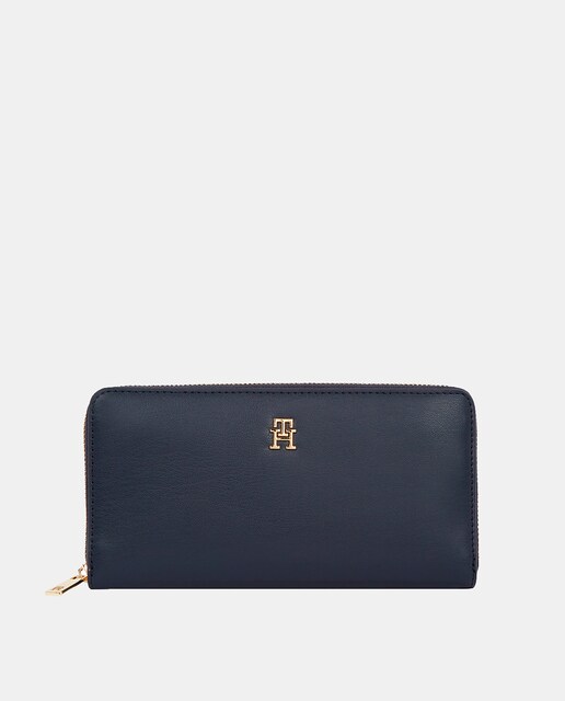 Imagen 0 de Cartera grande en color azul marino con logotipo