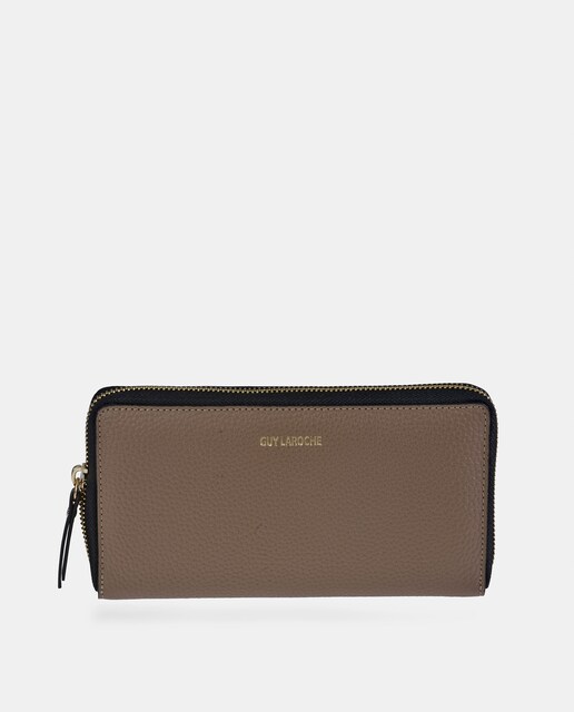 Imagem 0 de Porta-Moedas Grande em Pele Floater com Secção para Notas e Fecho de Correr