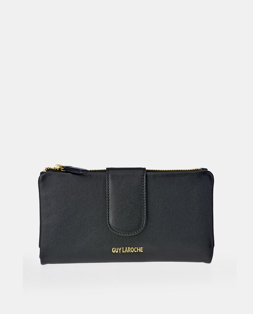 Imagem 0 de Porta-Moedas Grande em Pele Sedalina com Secção para Notas e Fecho de Correr