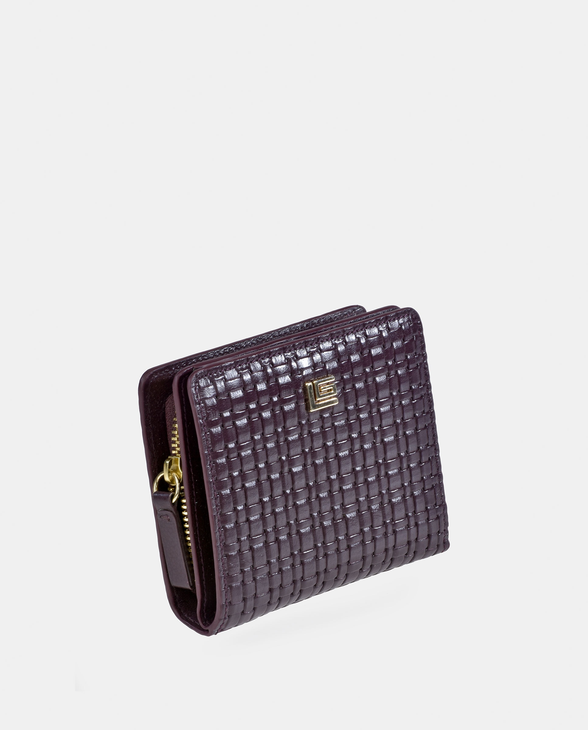 Monedero billetero cremallera en piel grabado - Guy Laroche - Burdeos Burdeos-2