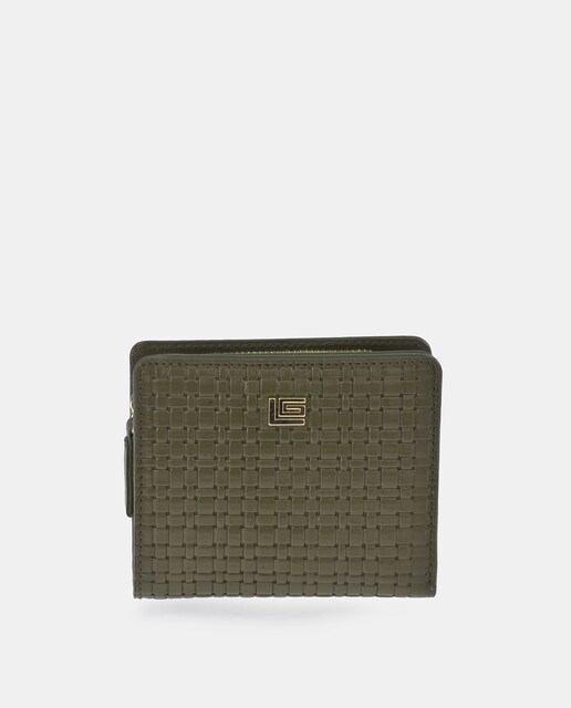 Imagen 0 de Monedero billetero cremallera en piel grabado