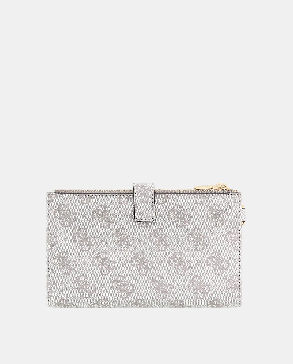 Imagem 0 de Carteira com Fecho de Correr Duplo e Botão