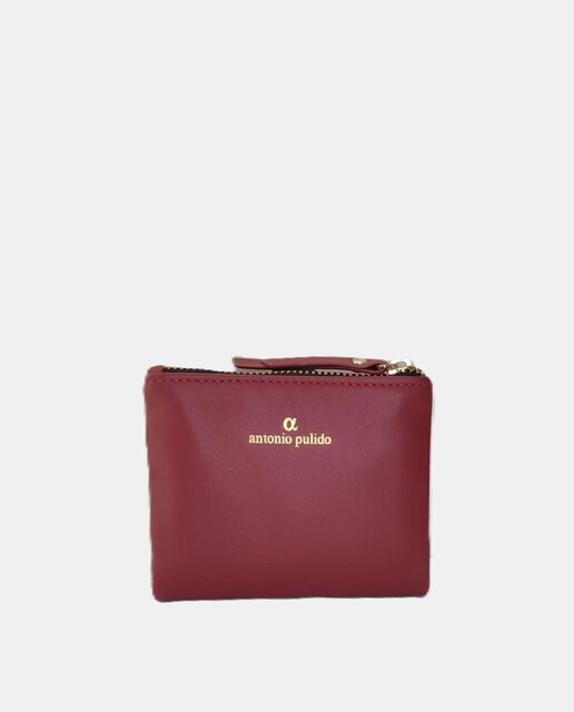 Imagen 0 de Cartera de piel Con Billetero y Monedero Colección Kayla color Hibiscus