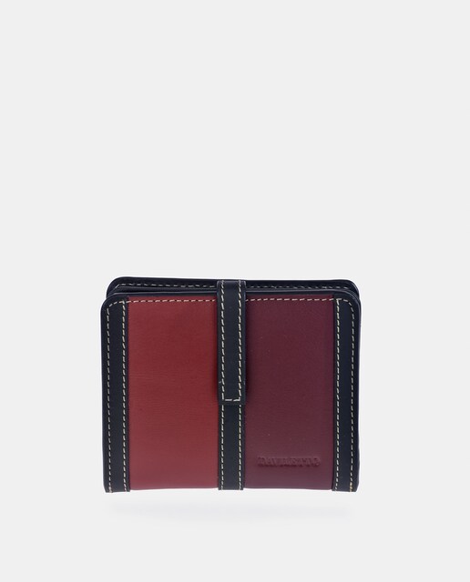 Imagen 0 de Monedero billetero pequeño mujer Daviletto en piel tricolor