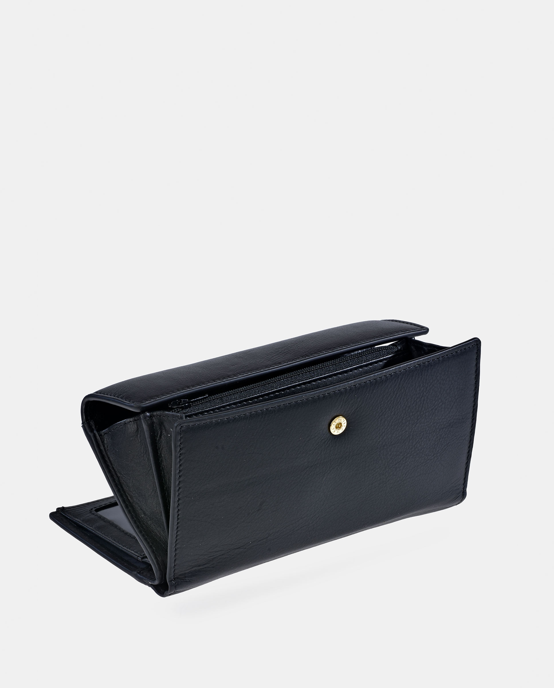 Monedero billetero grande Pierre Cardin para mujer en piel - Negro Negro-4