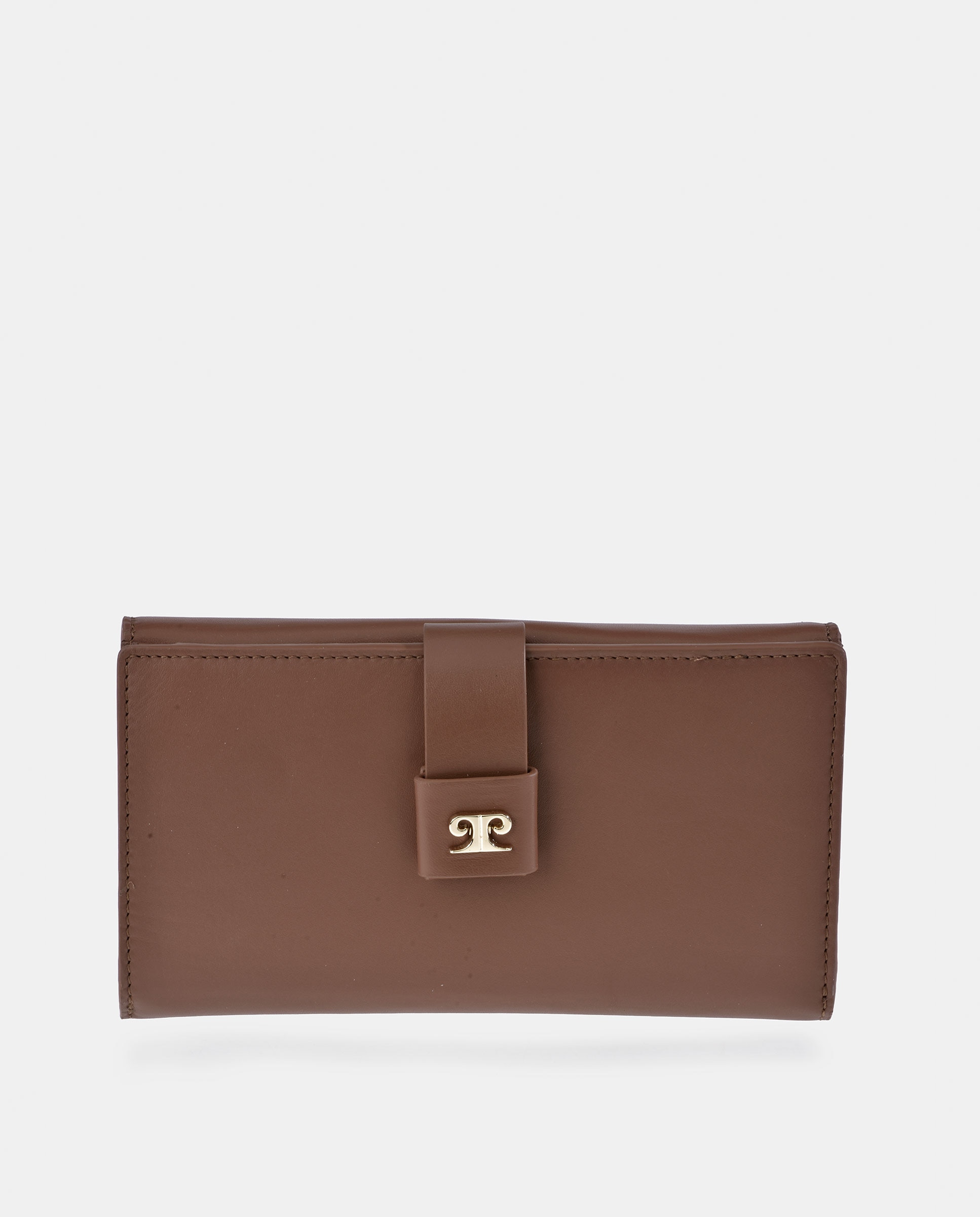 Monedero billetero grande Pierre Cardin para mujer en piel - Marrón claro Marrón claro-1