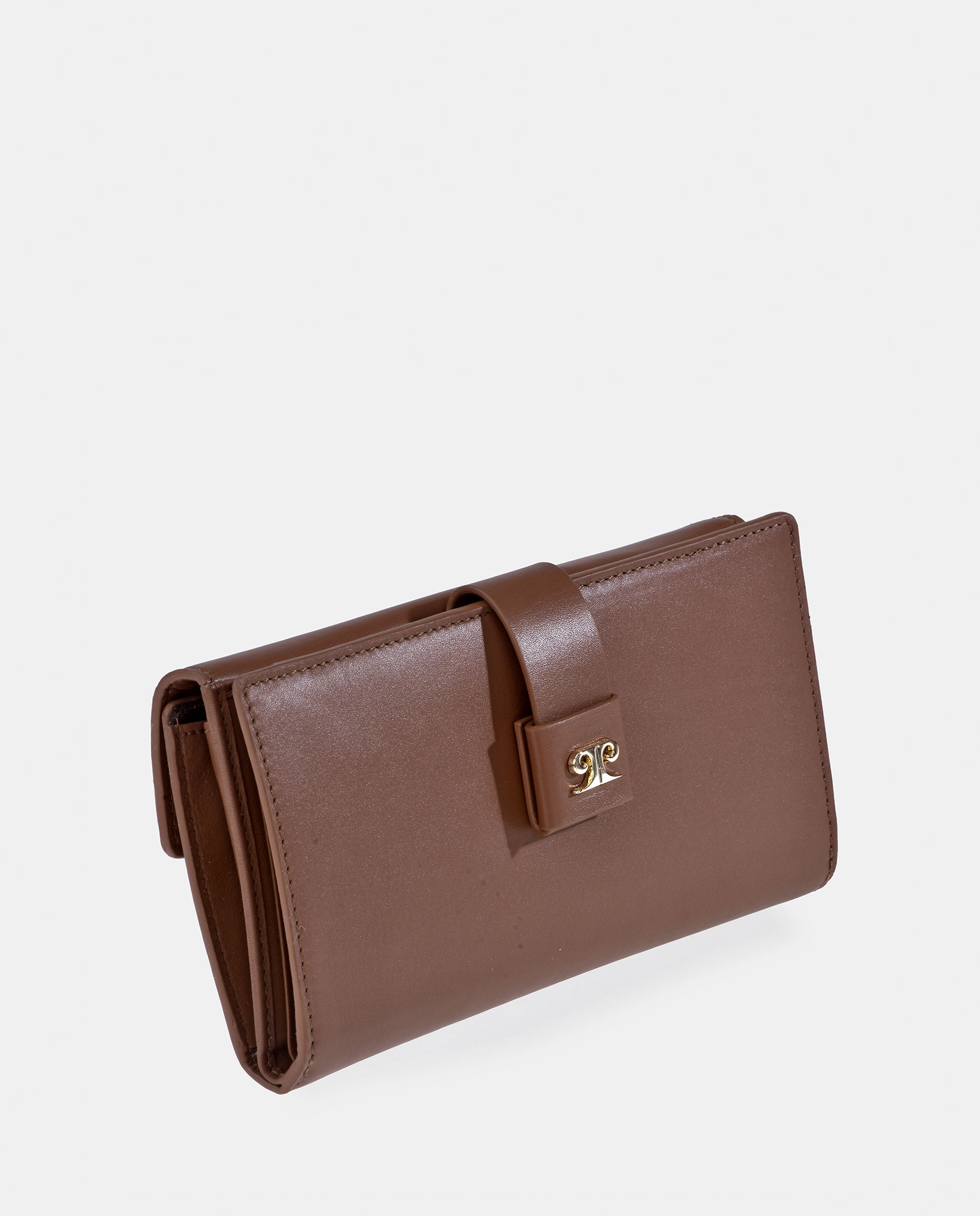 Monedero billetero grande Pierre Cardin para mujer en piel - Marrón claro Marrón claro-2