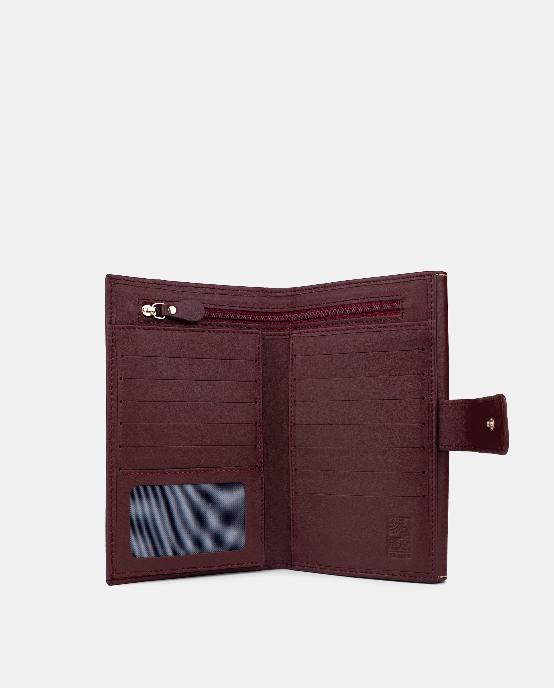 Carteira Extra Grande Bordeaux-4