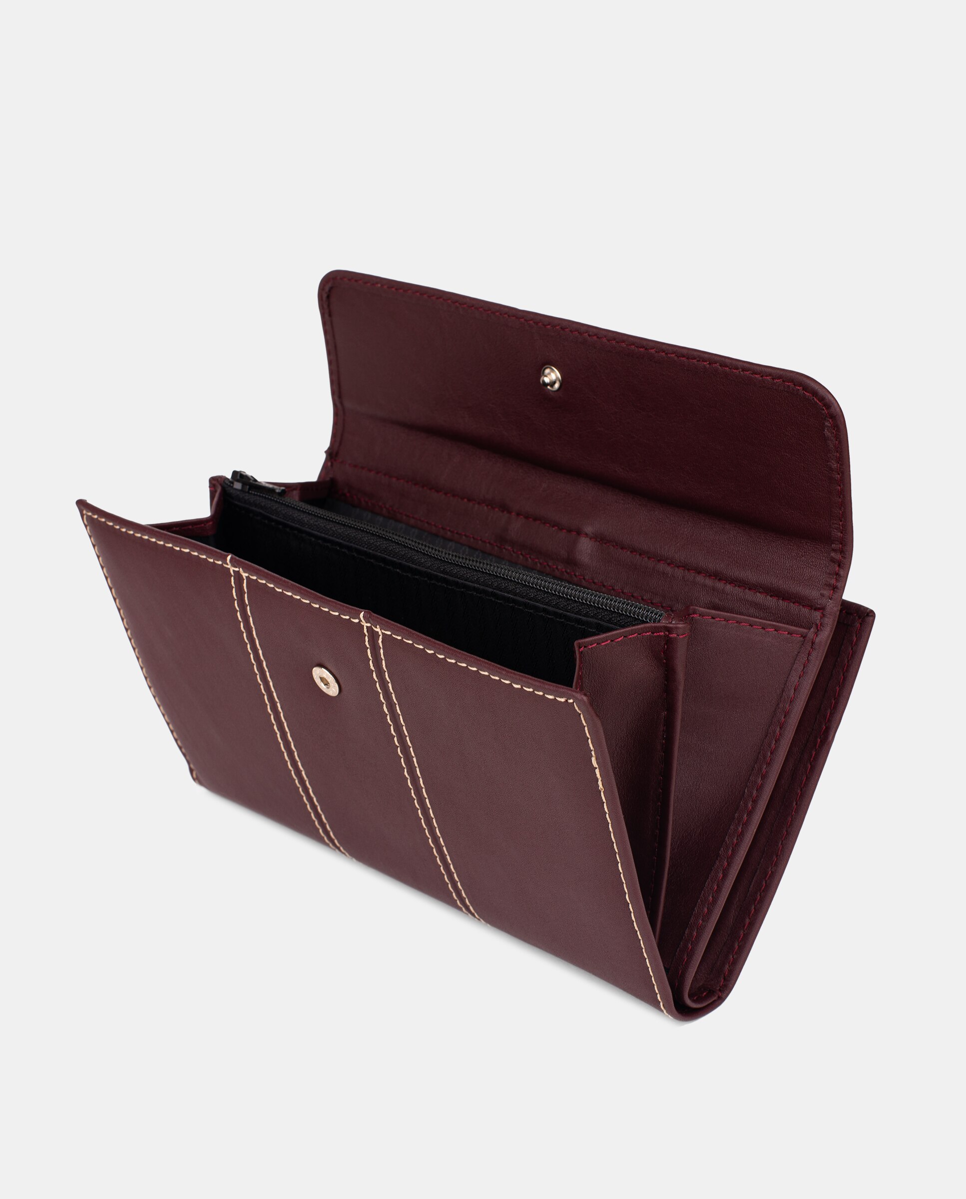 Carteira Extra Grande Bordeaux-7