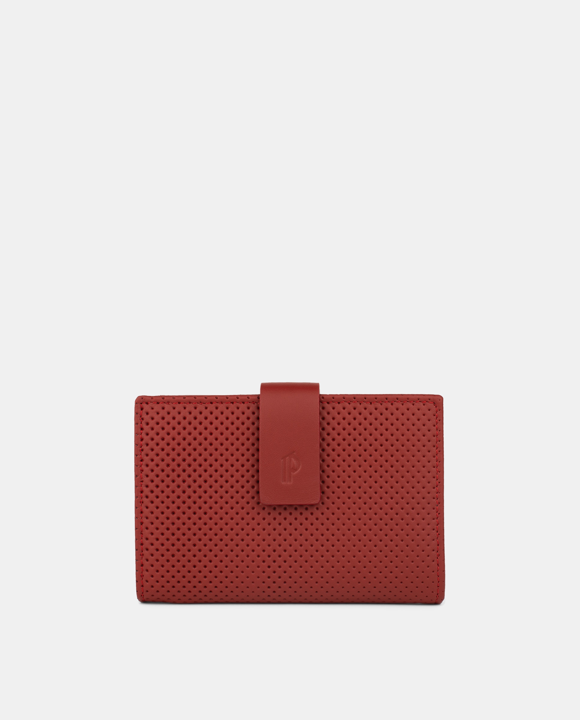 Billetero mediano - Pielnoble - Rojo Rojo-1