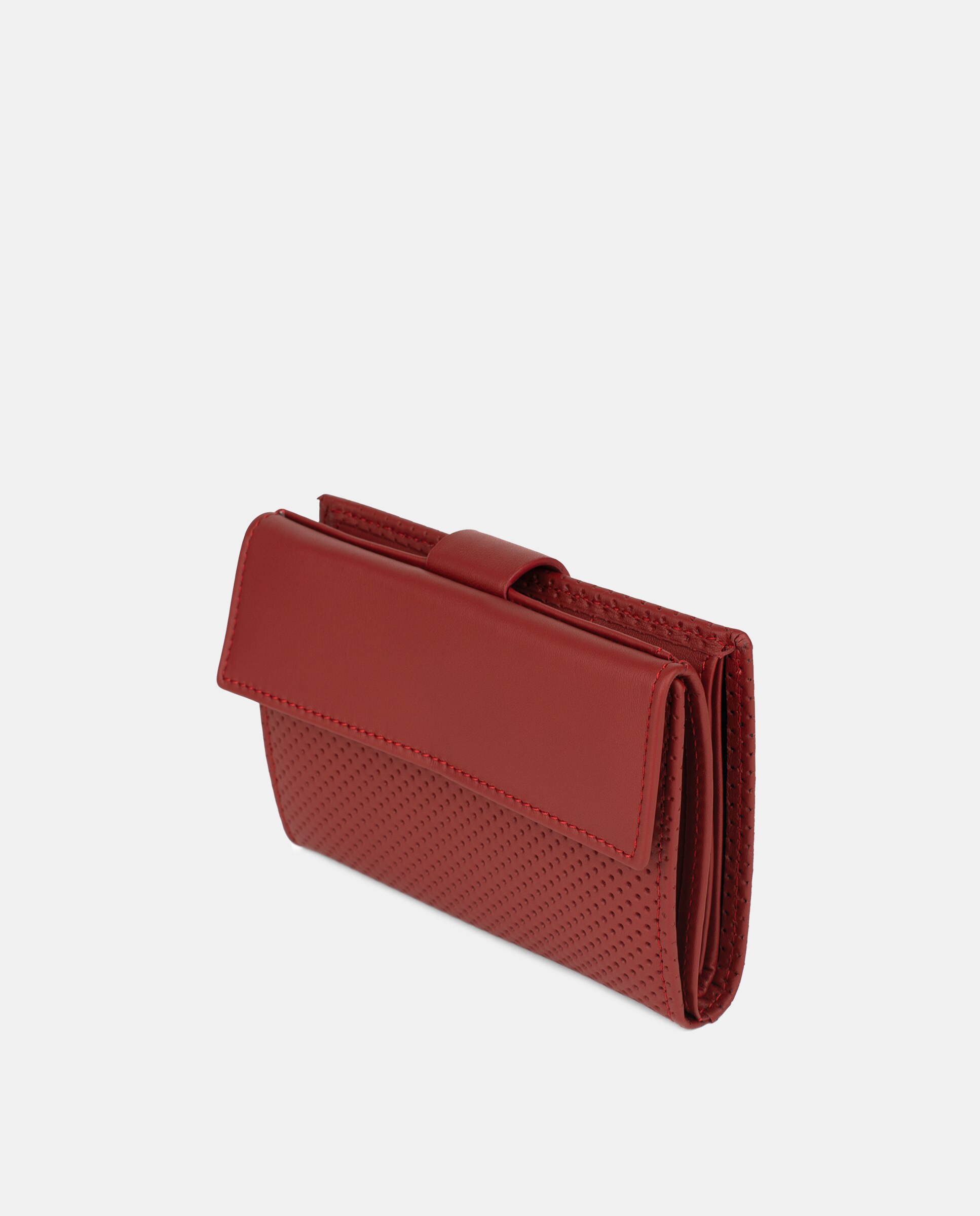 Billetero mediano - Pielnoble - Rojo Rojo-7