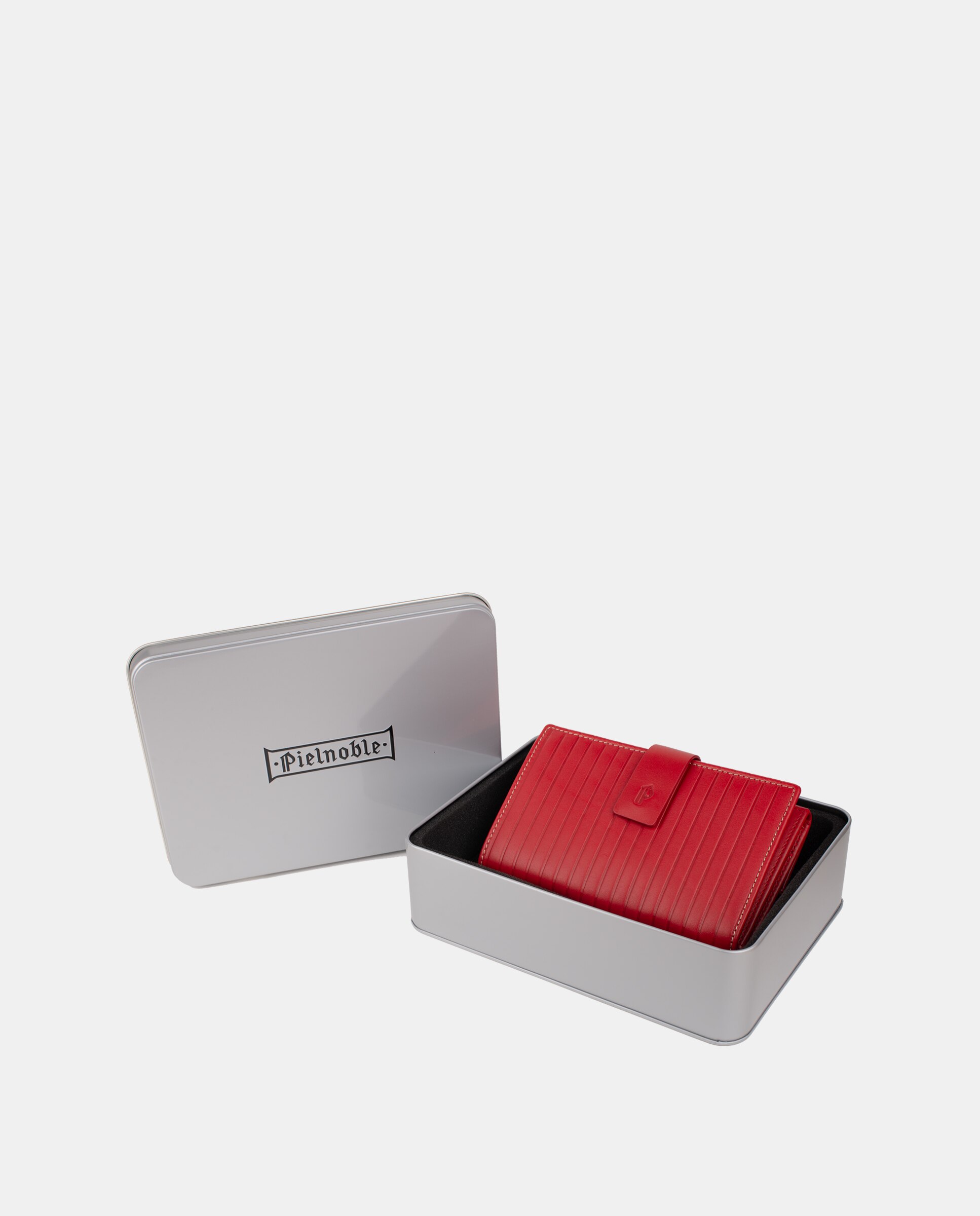 Billetero grande Rojo Pielnoble Rojo-8
