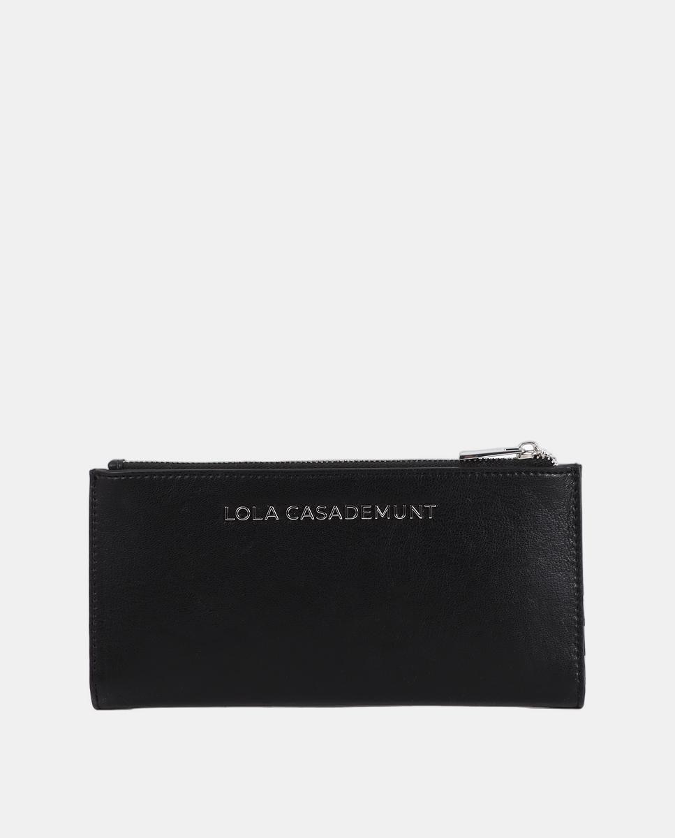 Carteira com Tachas - Dourado/Prateado Preto-1