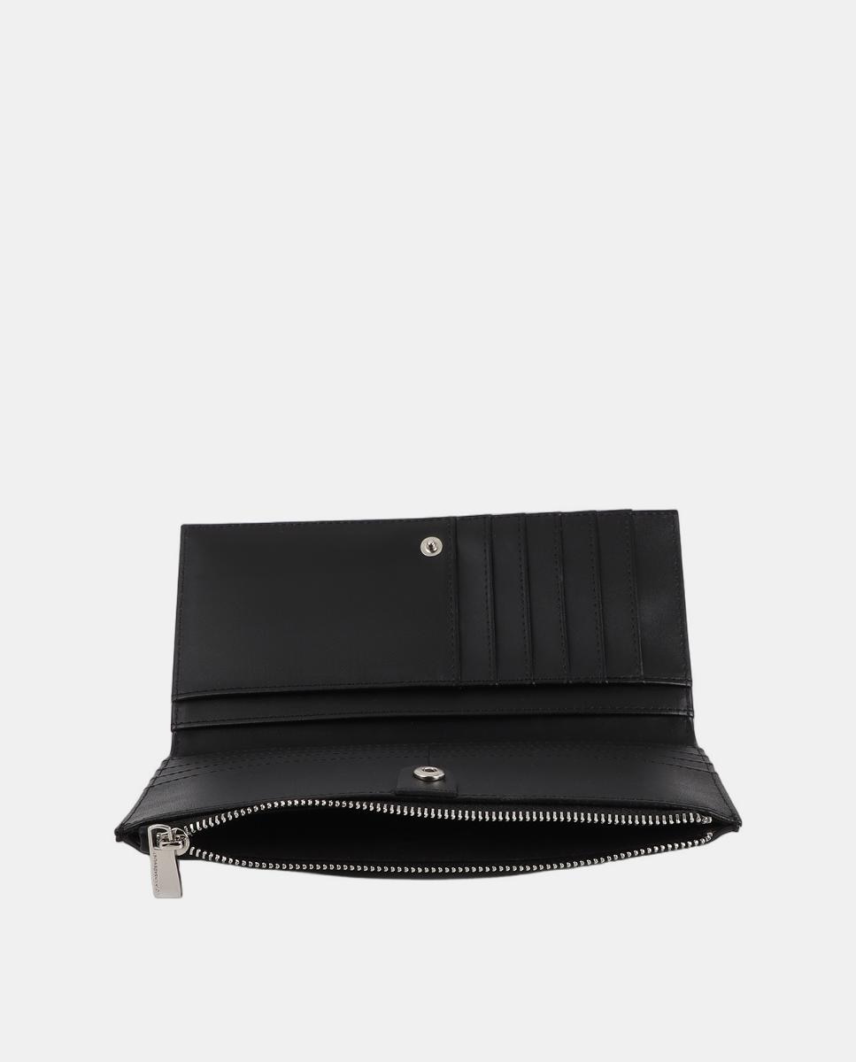 Carteira com Tachas - Dourado/Prateado Preto-3