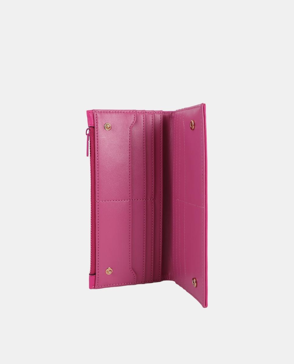 Carteira de Pespontos com Logótipo Rosa-4
