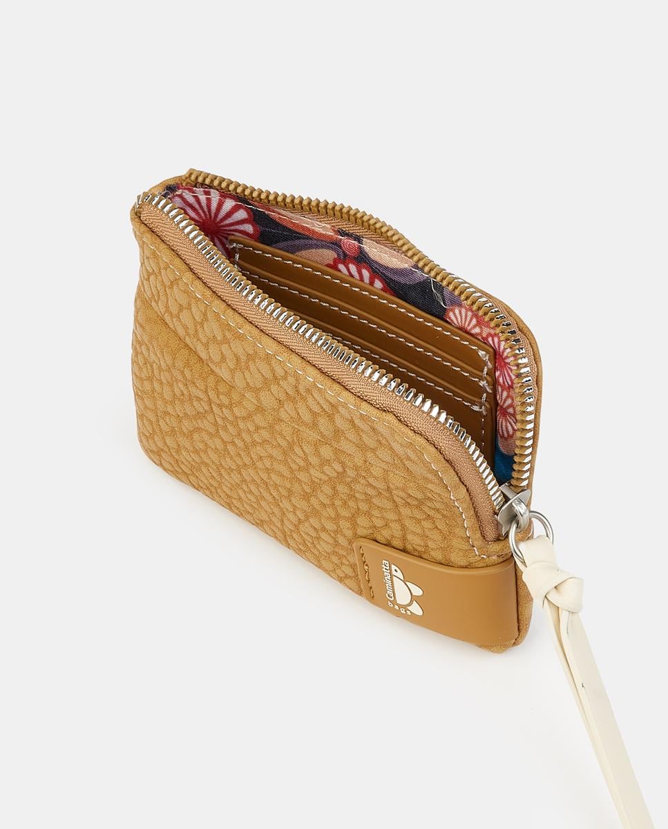 Porta-Moedas com Fecho de Correr Camel-3