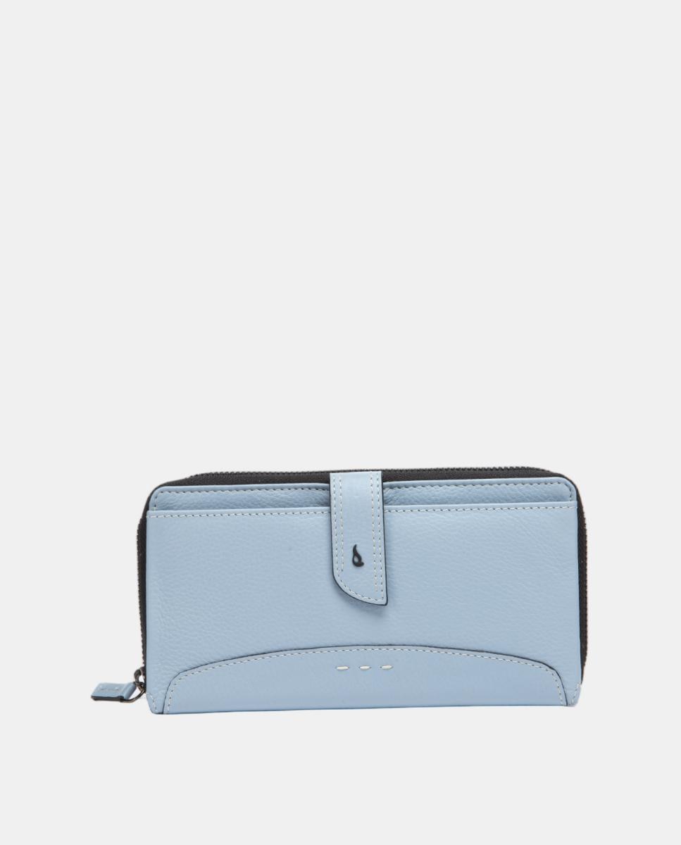 Imagem 0 de Carteira Extra Grande em Pele com Costuras