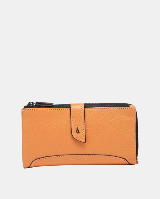 Imagem 0 de Carteira Grande em Pele com Costuras